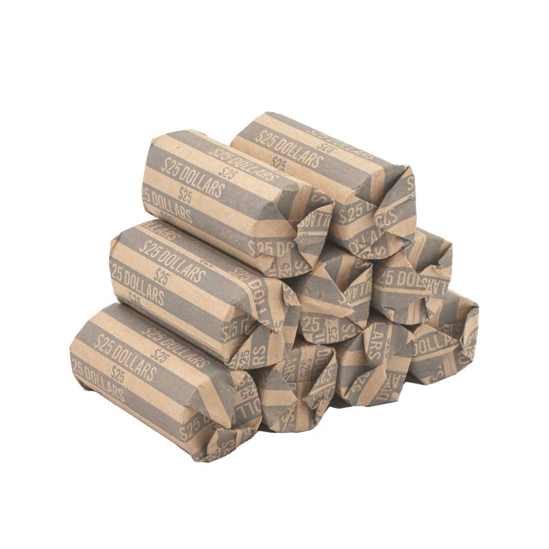 CAROUSELCHECKS Sacagawea Dollar Coin Wrappers, 100 Flat Striped Coin Wrappers - Image 5
